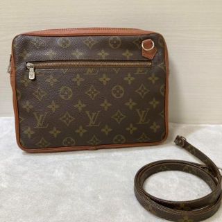 ルイヴィトン　レアな革バッグ　レトロ　louisvuitton