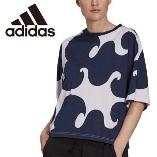 マリメッコ(marimekko)の新品★アディダス　マリメッコ 半袖Tシャツ　HH8756　Lサイズ　パープルL(Tシャツ/カットソー(半袖/袖なし))