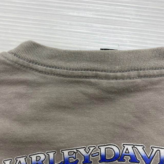 Hurley(ハーレー)のハーレーダビットソン HARLEY-DAVIDSON Tシャツ 半袖 両面 プリント MADE IN USA  サイズ：L グレー古着 【中古】 メンズのトップス(Tシャツ/カットソー(半袖/袖なし))の商品写真