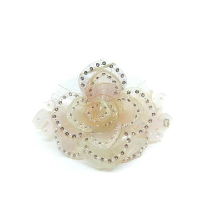 アレクサンドルドゥパリ ラインストーンフラワーバレッタ ヘア