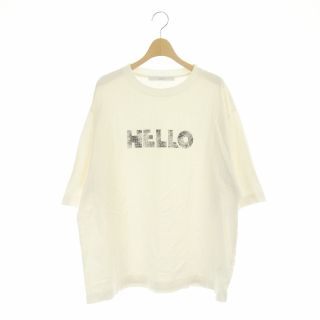 フレームワーク(FRAMeWORK)のフレームワーク 22SS 度詰め天竺HELLO Tシャツ カットソー 五分袖(その他)