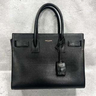 サンローラン(Saint Laurent)のサンローラン ベイビーサックドジュール ブラック ゴールド レザー ハンドバッグ(ハンドバッグ)