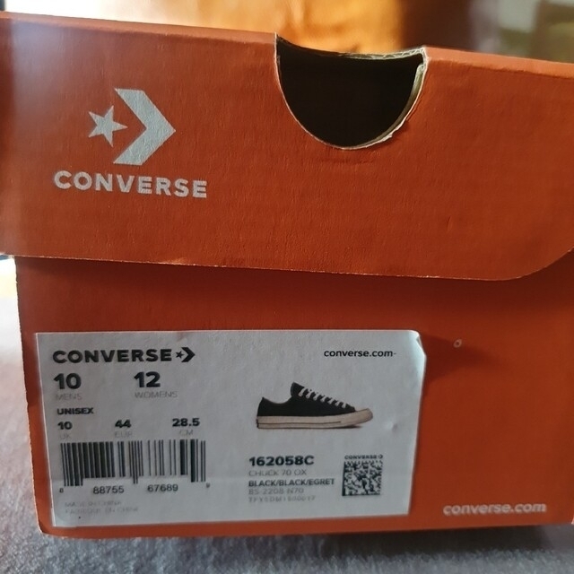 CONVERSE(コンバース)の【新品】 CONVERSE チャックテイラー ct70 ブラック 28.5cm メンズの靴/シューズ(スニーカー)の商品写真