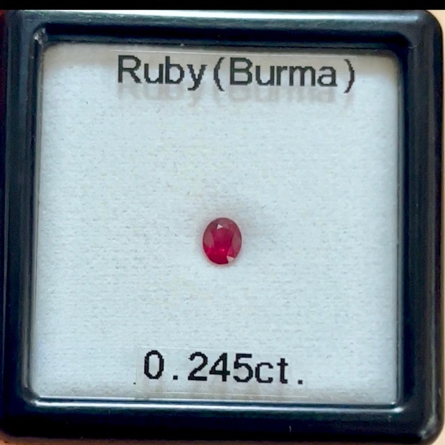 ビルマルビー0.245ct 新担当ご挨拶特価♪ レディースのアクセサリー(その他)の商品写真