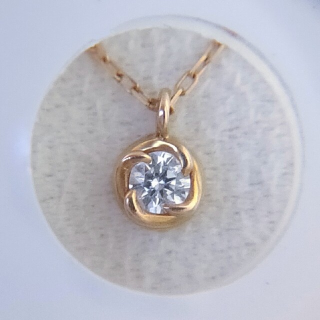 アーカー ダイヤモンド フィルージュオーブ ネックレス K18YG 0.05ct