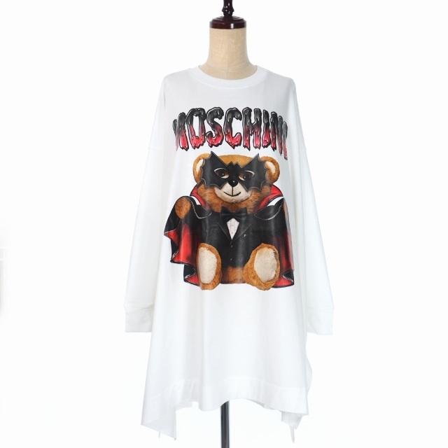 モスキーノ MOSCHINO 20SS バッド テディベア プリント ワンピース