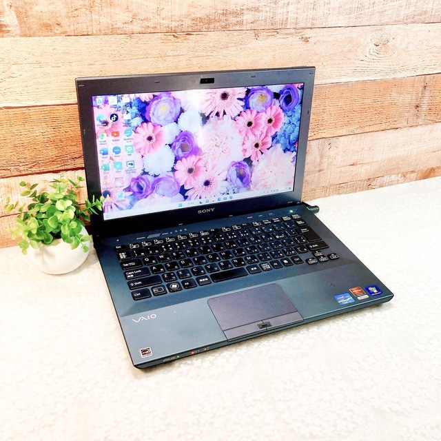 VAIO(バイオ)のVAIO❣️WEBカメラ❣️640GB❣黒ノートパソコン✨初心者向け♪在宅ワーク スマホ/家電/カメラのPC/タブレット(ノートPC)の商品写真