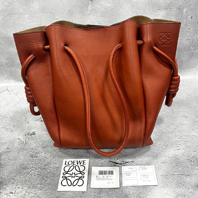 信頼 LOEWE - ロエベ フラメンコノット トートバッグ 肩掛け ブラウン 信頼 LOEWE - ロエベ フラメンコノット トートバッグ 肩掛け ブラウン