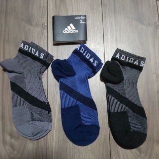 アディダス(adidas)のadidas　アディダス　24-26センチ　靴下　3足セット(ソックス)