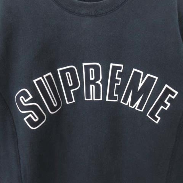 M supreme アーチロゴ トレーナー 紺赤