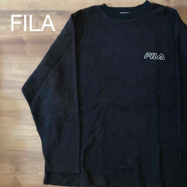 FILA(フィラ)のFILA フィラ フリース スウェット トレーナー ビッグシルエット メンズのトップス(スウェット)の商品写真