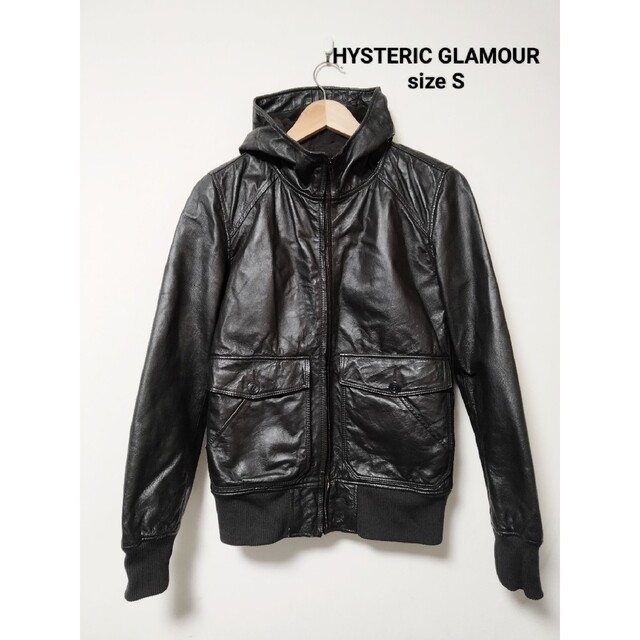 HYSTERIC GLAMOUR レザーパーカー フーデッドレザージャケット