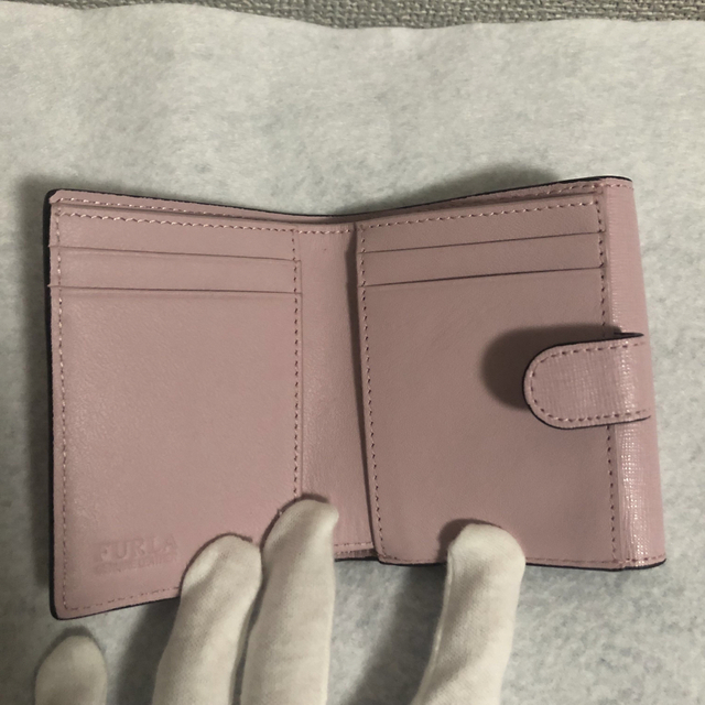 【美品♪】フルラ　二つ折り財布　バビロン　ピンク　スモール 5