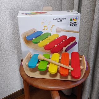 プラントイ(PLANTOYS)のPLANTOYS Oval Xylophone(楽器のおもちゃ)