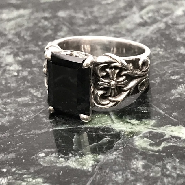 全品送料無料】 Justin Onyx Ring リング Justin MERCURY CROWN Davis