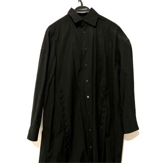 ヨウジヤマモト(Yohji Yamamoto)の【yohji yamamoto】ロングシャツ（編み込み）(シャツ/ブラウス(長袖/七分))