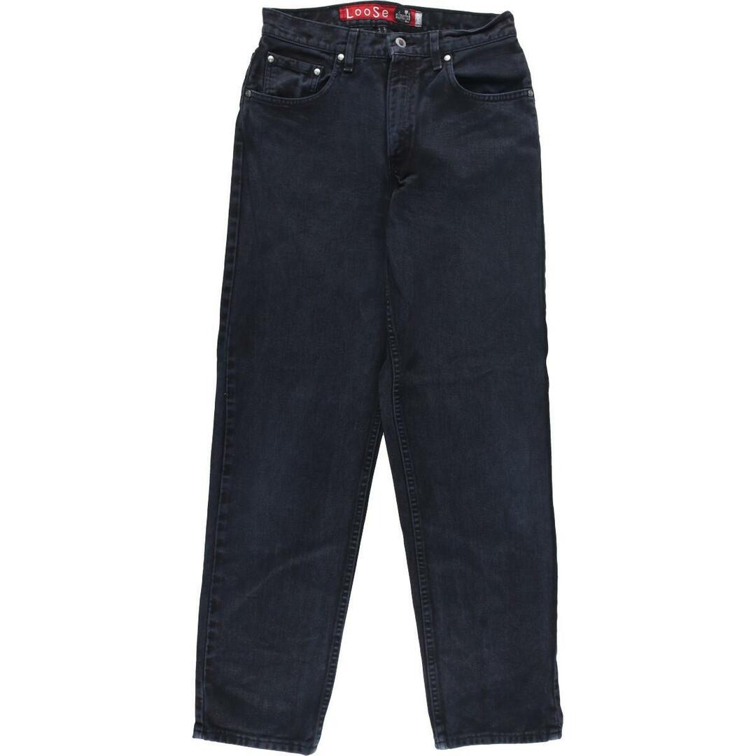 90年代 リーバイス Levi's SILVER TAB シルバータブ LOOSE ブラックジーンズ デニムパンツ USA製 レディースL(w29) ヴィンテージ /eaa311594