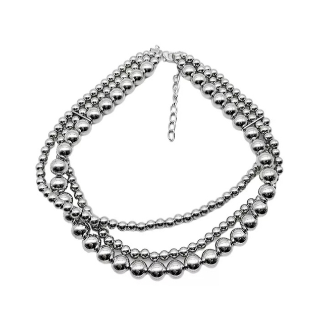 Ameri VINTAGE(アメリヴィンテージ)のVolume silver ball necklace No.977 レディースのアクセサリー(ネックレス)の商品写真