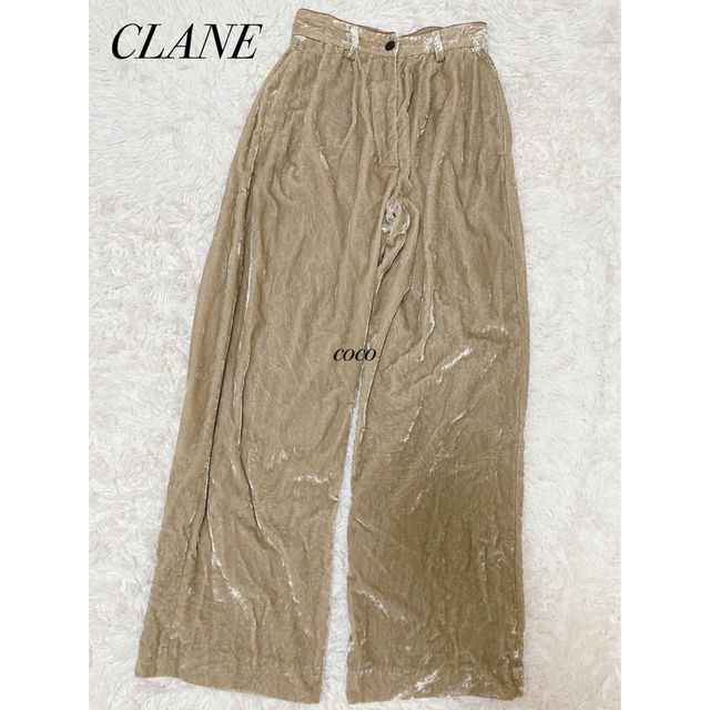 CLANE☆田中みな実コラボパンツ 商品の状態 分割 セール レディース