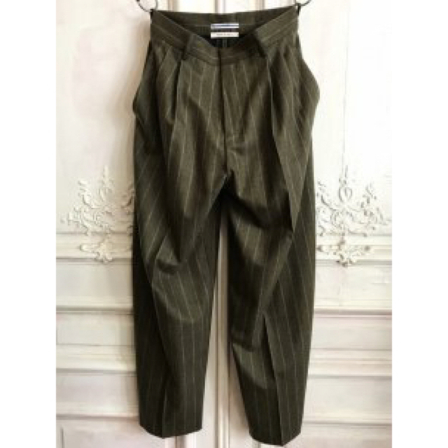 新作揃え 22AW Cristaseya - COMOLI doublepleated pants wide スラックス 新作揃え 22AW Cristaseya - COMOLI doublepleated pants wide スラックス