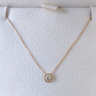 フェスタリアビジュソフィア(festaria bijou SOPHIA)のフェスタリア ダイヤモンド ミル打ち ネックレス K18YG 0.07ct(ネックレス)