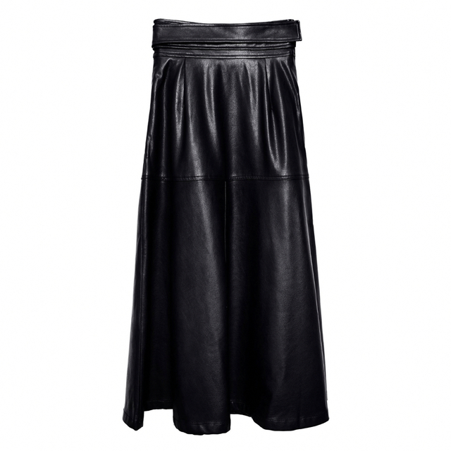 EmiriaWiz(エミリアウィズ)のエミリアウィズ　レザーラップフレアスカート レディースのスカート(ロングスカート)の商品写真