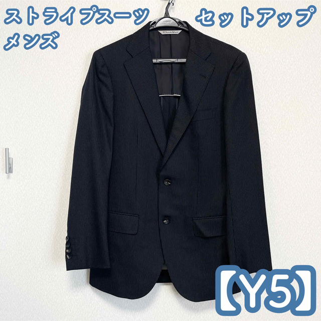 AOKI - メンズ スーツ ストライプ セットアップ 【Y5】の通販 by AOKI - メンズ スーツ ストライプ セットアップ 【Y5】の通販 by