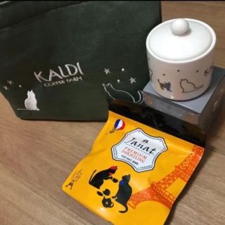 カルディ(KALDI)のKALDI  ネコの日バッグ 3点セット(トートバッグ)