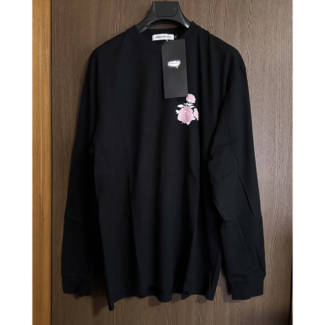 黒5新品 UNDERCOVER フラワー ロング Tシャツ 長袖 ブラックトップス