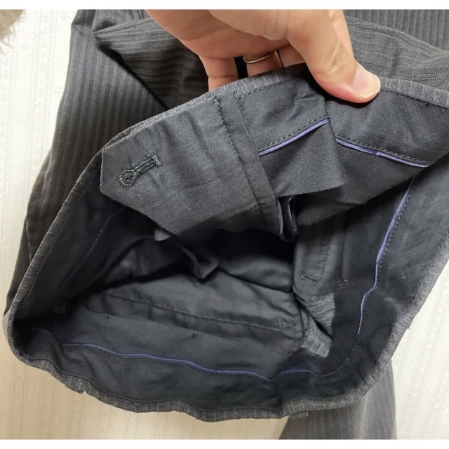 AOKI(アオキ)のLES MUES メンズ　スーツ上下　ズボン2本 メンズのスーツ(スーツジャケット)の商品写真