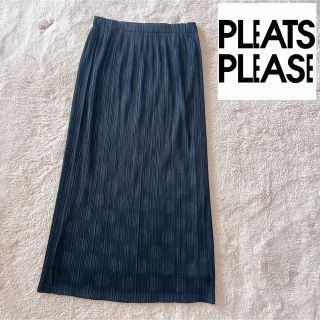 プリーツプリーズイッセイミヤケ(PLEATS PLEASE ISSEY MIYAKE)のPLEATSPLEASE　ドット/水玉ロングスカート(ロングスカート)