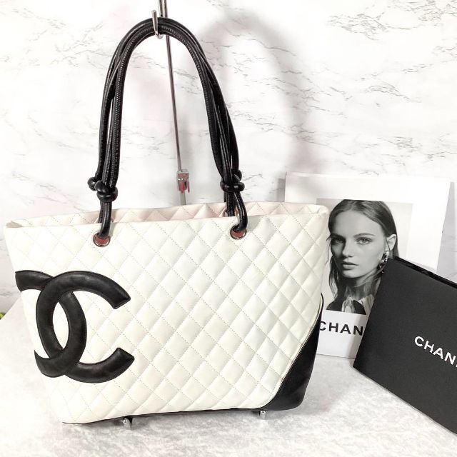 激安な - CHANEL ⭐️極美品⭐️ カンボンライン ラージトートバッグ