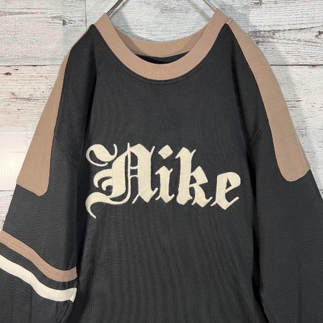 希少NIKE ナイキ カレッジ スウェットシャツ☆ストリートヴィンテージ