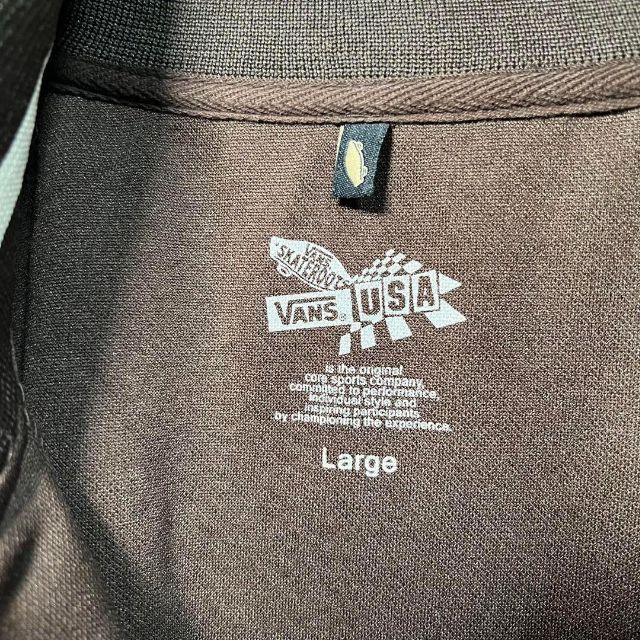 【貴重・未使用タグ付き】VANSトラックジャケット ブラウンジャージ茶色L～XL 3
