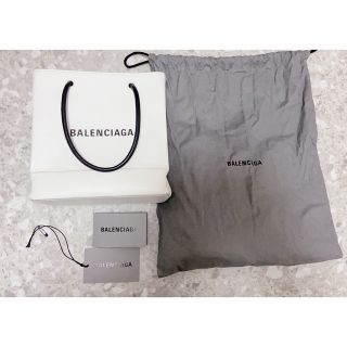 ほぼ未使用 袋付 BALENCIAGA バレンシアガ ペーパー B4 レザー 本革 2way ハンドバッグ ミニ トートバッグ ショルダーバッグ 黒 30148