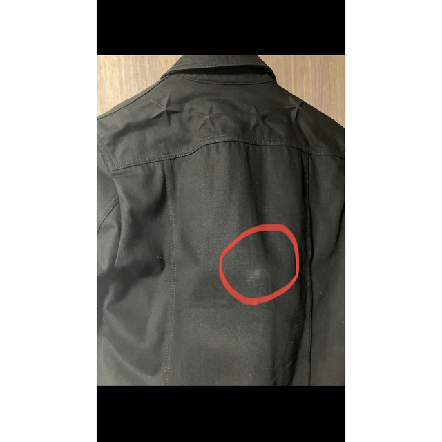 GIVENCHY(ジバンシィ)の【GIVENCHY】ジバンシィ　スターエンボス（星の型押し）Gジャン黒　44 メンズのジャケット/アウター(Gジャン/デニムジャケット)の商品写真
