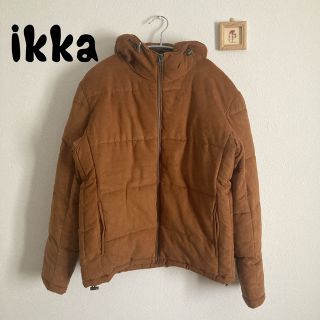 美品 IKKA ダウンジャケット フード付き ブラウン-