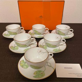 エルメス(Hermes)のエルメス　ナイルの庭　カップ&ソーサー(グラス/カップ)