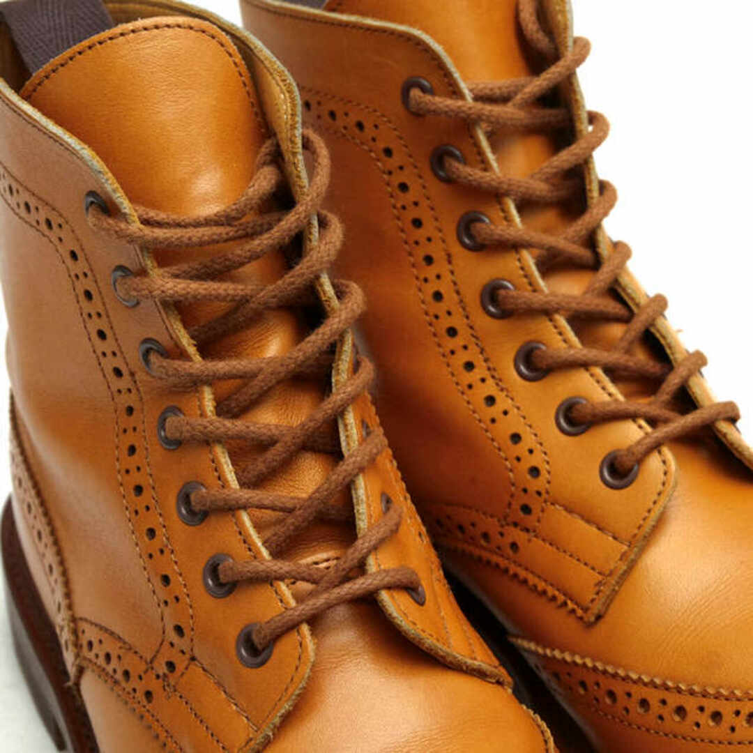 トリッカーズ／Tricker's レースアップブーツ シューズ 靴 レディース 女性 女性用レザー 革 本革 オリーブ カーキ  L5941 GHILLIE BOOTS ギリーブーツ ウイングチップ カントリーブーツ ウイングチップ グッドイヤーウェルト製法