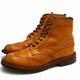 トリッカーズ(Trickers)のトリッカーズ／Tricker's レースアップブーツ シューズ 靴 レディース 女性 女性用レザー 革 本革 ブラウン 茶  L5411 メダリオン ウイングチップ グッドイヤーウェルト製法 カントリーブーツ ウイングチップ(ブーツ)