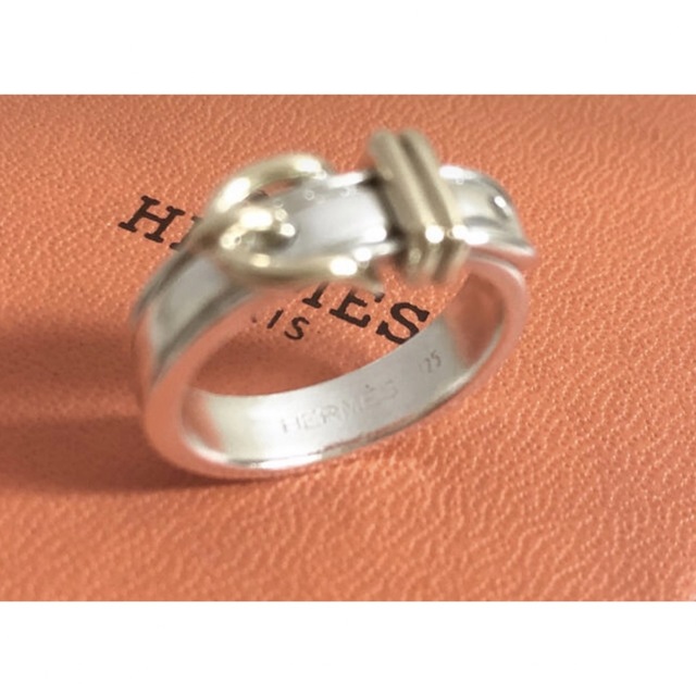 Hermes(エルメス)の正規品 エルメス 指輪 サンチュール ベルト コンビ SV925 金銀　リング3 レディースのアクセサリー(リング(指輪))の商品写真