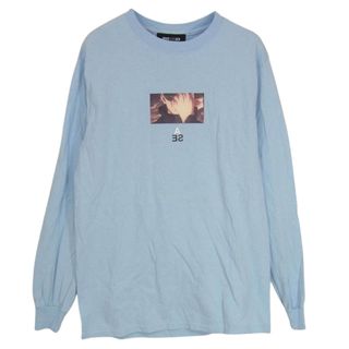 ウィンダンシー(WIND AND SEA)のWIND AND SEA ウィンダンシー パーカー 21SS × 呪術廻戦 プリント 長袖 Tシャツ ライトブルー系 S【中古】(パーカー)