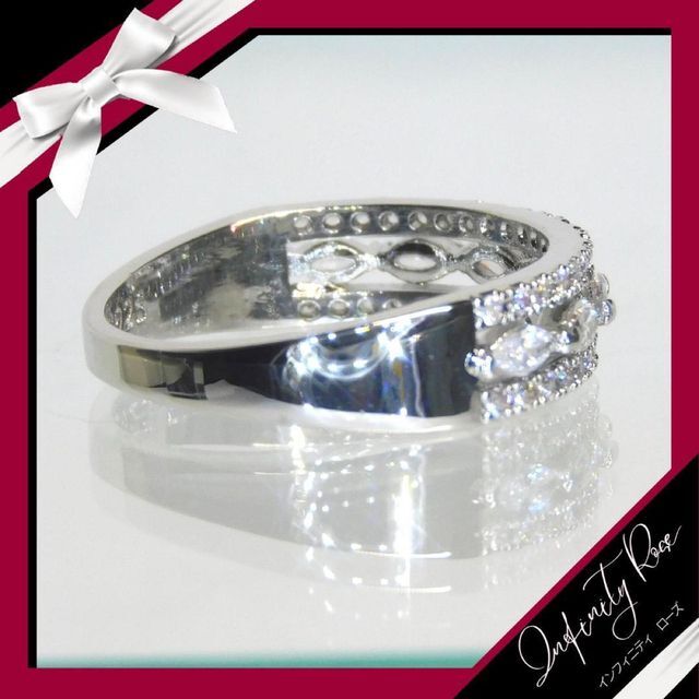 （1182）12号 エンジェルシャンデリアクリスタル乙女のリング　爪留め指輪 レディースのアクセサリー(リング(指輪))の商品写真