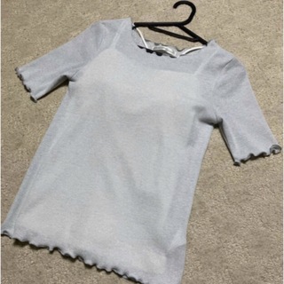 ナチュラルクチュール(natural couture)のラメTシャツ(Tシャツ(半袖/袖なし))