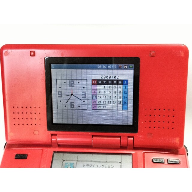 ニンテンドーDS(ニンテンドーDS)のニンテンドー　Ds本体【中古品】　初代（動作確認済み）レッド　タッチペン付き エンタメ/ホビーのゲームソフト/ゲーム機本体(携帯用ゲーム機本体)の商品写真