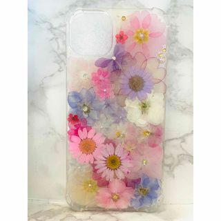 全機種対応 iPhoneケース 押し花ケース 押し花 ケース 花 Android(iPhoneケース)