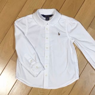 ポロラルフローレン(POLO RALPH LAUREN)の【100】ポロラルフローレン　ブラウス　フォーマル　白　卒園式　入学式(ブラウス)