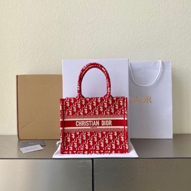 安い購入 Christian Dior スモール/レッド TOTE BOOK カラー☆ディオール - ハンドバッグ