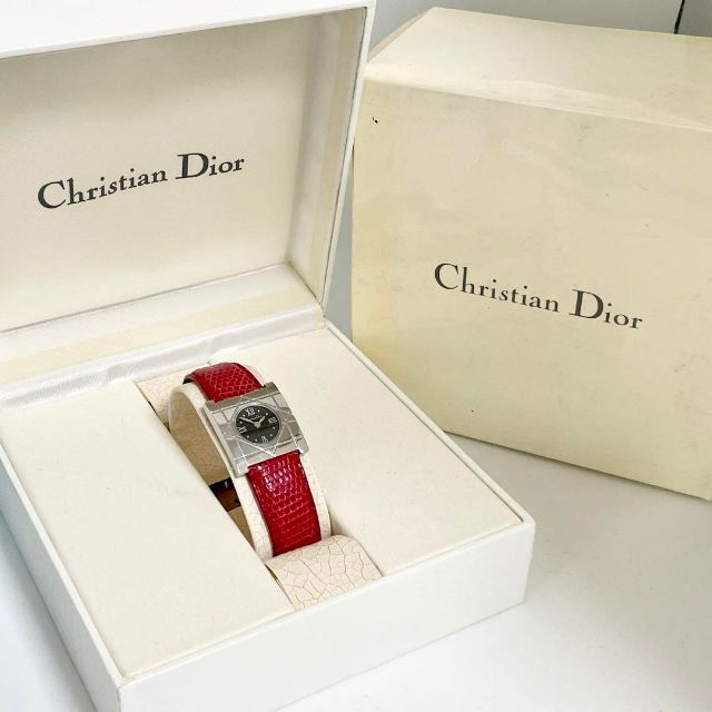 Christian Dior(クリスチャンディオール)の293 ChristianDior ディオール時計　レディース腕時計　スクエア レディースのファッション小物(腕時計)の商品写真