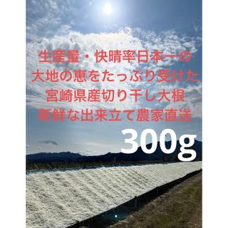 【冬季限定・農家直送】日本一の宮崎県産千切り（切り干し）大根　300g (乾物)